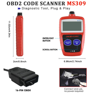 Nieuwe Obd2 Scanner Ms309 Auto <span class=keywords><strong>Code</strong></span> Lezer Diagnostische Tool Met Ce Certificering Multi-Compatibele Auto Motor <span class=keywords><strong>Code</strong></span> Lezer - Product Image 6