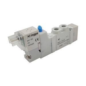 Düşük güç SY vana XY3120A 5/2 yollu 0.7MPa M5 Port NC 1.0MPa 10mm Pilot işletilen pnömatik hava Solenoid vanalar 24Volt 1W 100% ED - Product Image 1