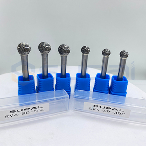 Supale Bal Neusvormige Wolfraamcarbide Cilindrische Snijders Roterende Braam Enkele Dubbel Gesneden Diamantbramen 6Mm Rechte Schacht - Product Image 2