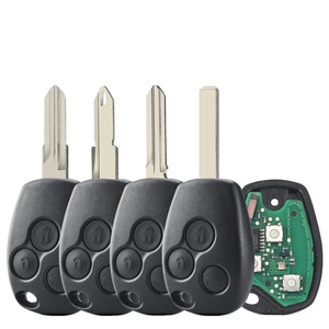 กุญแจรถรีโมท3ปุ่มพร้อมโลโก้สำหรับ Renault Clio kangoo Master Modus LOGO twingo Id46ชิพ Pcf7946/pcf7947 434MHz - Product Image 1