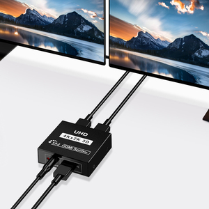 Divisor HDMI 1x2, compatible con 4K, 30HZ, con gestión EDID inteligente, compatible con HDMI, HDCP para cine en casa, distribuidor de vídeo de salida 1 en 2 - Product Image 2