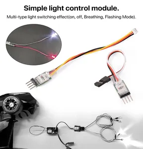DUMBORC 3CH <strong>LED</strong> Turn On/Off JR Plug <strong>Lamp</strong> Light Controller Switch Panel System for <strong>RC</strong> Mini Cars Vehicle Fixed-wing Aircraft - Product Image 6