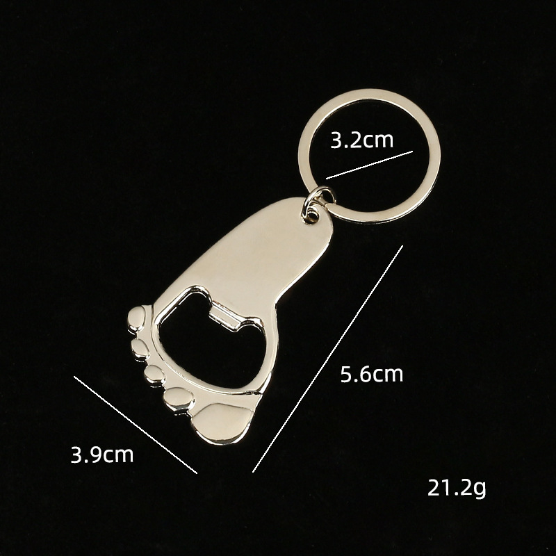 Foot bottle opener