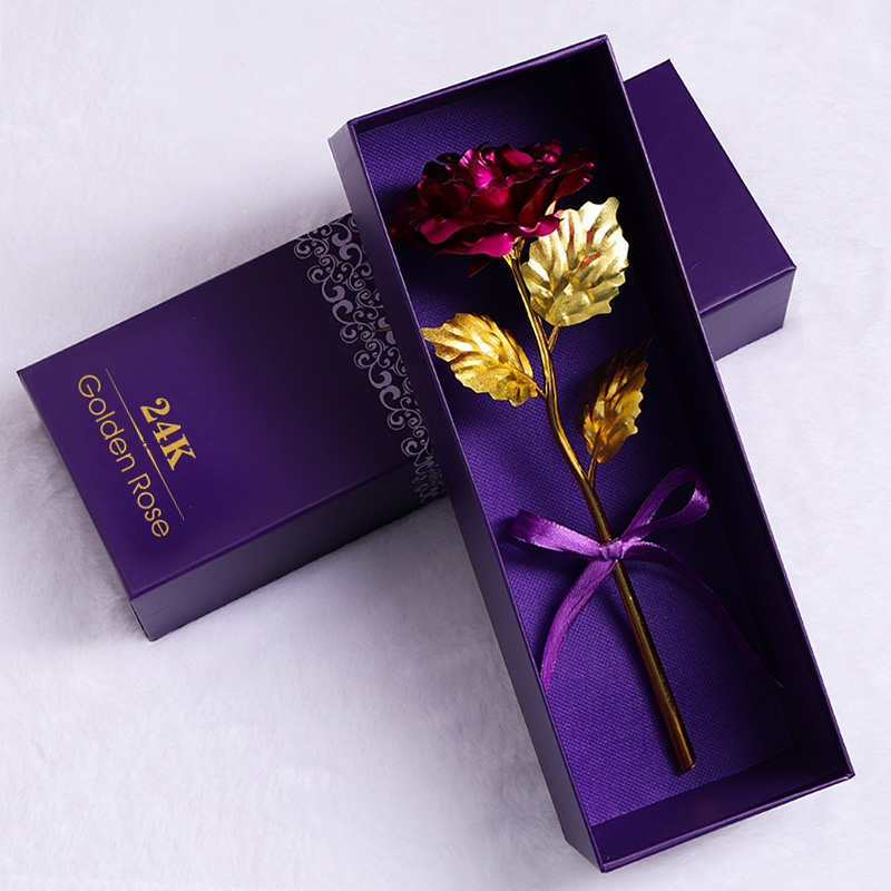 colorful Purple Box Gold