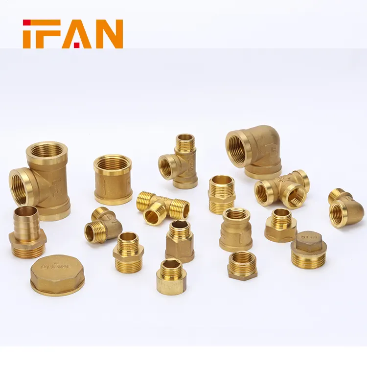 IFAN 1/2 ''-2'' CW617 réducteur égal femelle filetage mâle laiton coude couplage connecteur union té prise adaptateur mamelon raccord en laiton