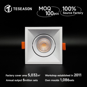 TN082S1-JS วงแหวนล็อคด้านหน้าไฟดาวน์ไลท์ LED MR16 GU10ทำจากอลูมิเนียมสำหรับตกแต่งห้องนั่งเล่น - Product Image 2