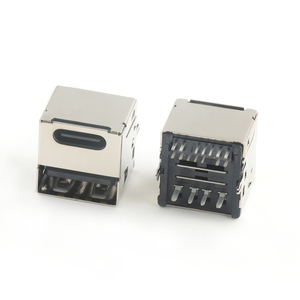 USB连接器垂直USB 3.1 C型14Pin母 + USB 2.0 a型4Pin母连接器 - Product Image 2