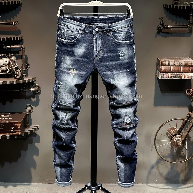 Wholesale Fashion Stretchy Jeans For Men Hot Sale High Quality Mens Jeans