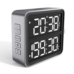 Doppia cucina Timer doppio canale conto alla rovescia cronometro Display a LED regolabile luminosità del Volume magnetico Timer digitale - Product Image 6