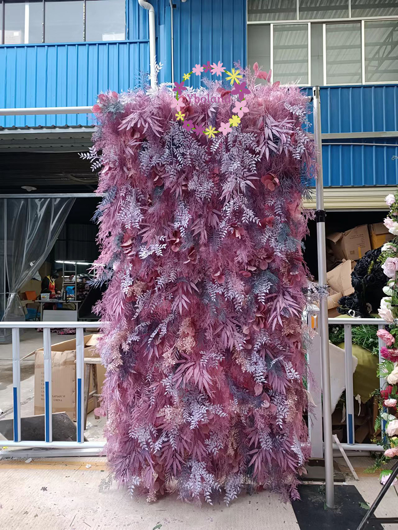 pampas flower wall 12