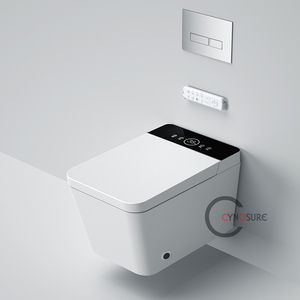 Modern Bathroom Sanitary Ware Automatic <strong>Bidet</strong> One Piece Ceramic Square Wc Intelligent Wall Hung Smart Toilet With Remote Control - Product Image 1
