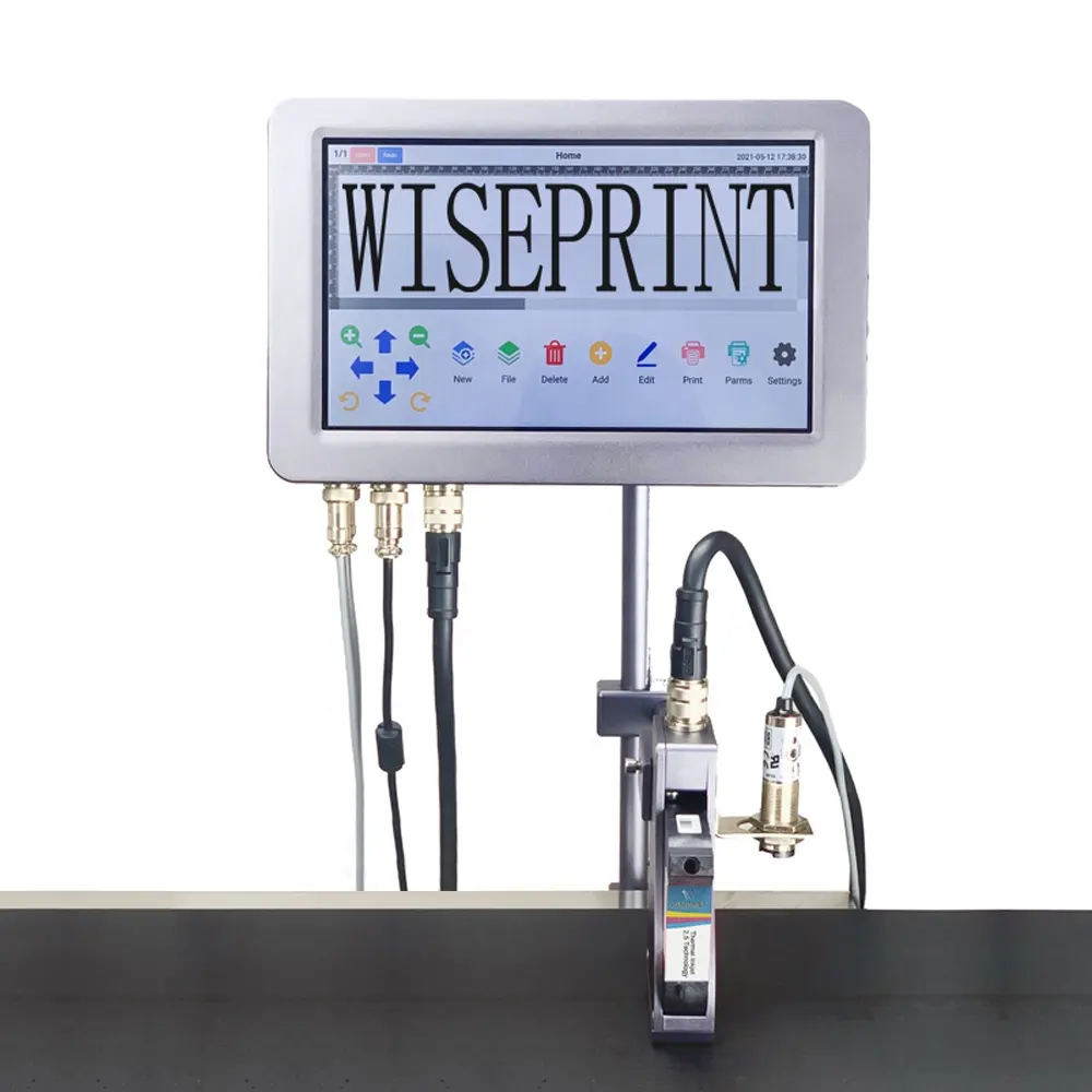 Wiseprint-impresora de inyección de tinta Tij con número de imagen en línea, máquina de impresión con fecha de caducidad de botella