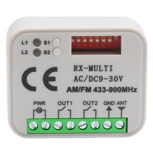 RX-AC DC 9-30V Multi receiver Controller AM300-868MHz Tür Garage Fernbedienung 433MHz 868MHz Schalter Kunststoff Receiver Controller