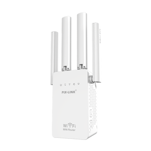 Pix-link品牌LV-WR02EQ模式编号中继器路由器300Mbps迷你无线信号增强器，带4个外部天线工厂 - Product Image 3