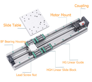 Heavy Duty CNC Motorized XYZ Gantry Robot System Rack <strong>and</strong> Pinion Guideway <strong>Slide</strong> Table Stage Actuator <strong>Linear</strong> Module Guide <strong>Rail</strong>
