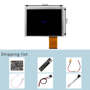 Vga Av Inverter Driver Board And 50Pin Edp Lcd Replacement Panels 5Inch 640X480 At050Tn22 4:3 Small Lcd <strong>Module</strong> For Car Speaker - Product Image 5