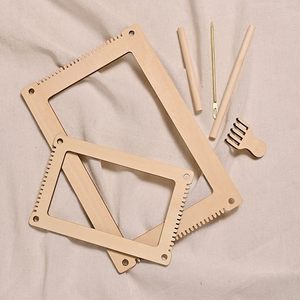 木制迷你织机带织针儿童织机套装成人多工艺针织织机初学者 - Product Image 5