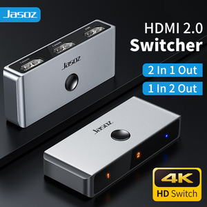 4K para HDMI Interruptor bidireccional de 1x2 Puertos 1 Entrada a 2 salidas HD Video Spliter & Converter 2 en 1 Out Spliter