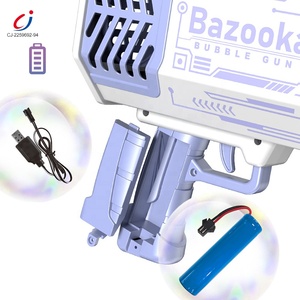 Chengji pistola de burbujas 69 delik otomatik kabarcık makinesi otomatik 69 delikli bazuka kabarcık tabancası makinesi flaş ışığı ile - Product Image 3