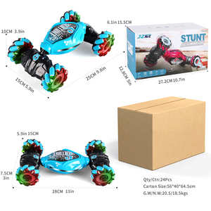 Çocuk RC Stunt araba ile 360 derece Rolling el jest uzaktan kumanda büküm izlemek için araba hareket - Product Image 6
