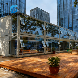 China Luxus Sandwich Panel Container Haus 2 Schlafzimmer Fertighäuser Light Steel Modular Modern 40 ft - Product Image 1