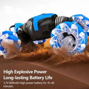 รถ RC 4WD 2.4ก. พร้อมกล้องไฟ LED วิทยุควบคุมด้วยรีโมตเซ็นเซอร์ท่าทางหมุนได้สตั๊นต์รถดริฟท์สำหรับเด็ก - Product Image 2