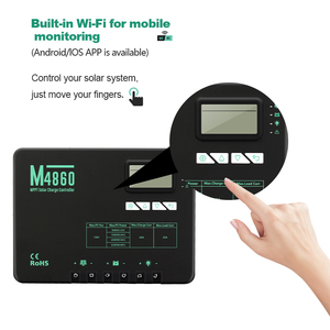 Контроллер солнечного заряда 60A MPPT 12V / 24V / 36V / 48V с ЖК-дисплеем для литиевой батареи - Product Image 2