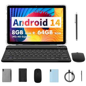 Hot Selling OEM 10 Zoll <span class=keywords><strong>Android</strong></span> Tablet PC Tastatur Touchscreen 5G Netzwerk 64GB RAM USB-Schnitts telle Original Tablet Education - Product Image 2
