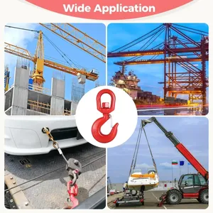ตะขอเกี่ยวห่วงเหล็กอัลลอย1ตันหมุนได้พร้อมตะขอเกี่ยวเพื่อความปลอดภัย - Product Image 6