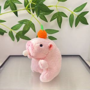 Sallayarak ses Net kırmızı Capybara tükürmek kabarcık Capibara kolye peluş oyuncak bebek anahtarlık bebek toptan - Product Image 3