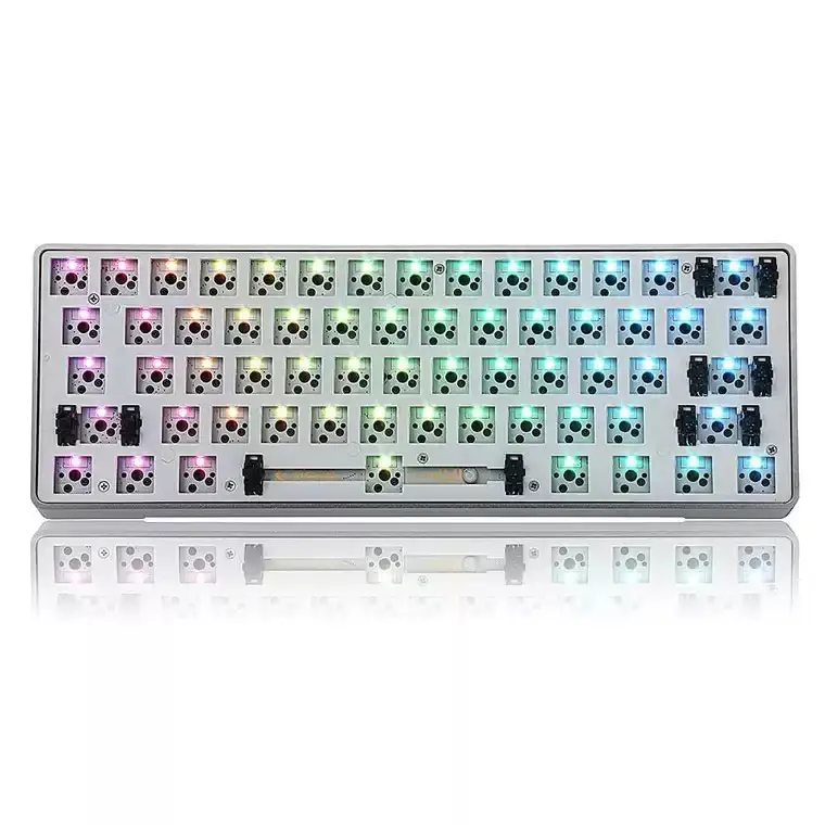 Özel Diy kiti 60% klavye plaka stabilizatörler alüminyum kasa çerçeveleri mekanik klavye plakası