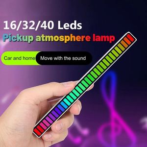 Jumon แถบไฟกลางคืน LED สำหรับบ้าน, แถบไฟ RGB เสียงดนตรีบาร์16/32/40ลูกปัดควบคุมแอปปิ๊กอัพจังหวะบรรยากาศ - Product Image 3