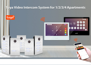 Memoria dell'immagine e targhetta videocitofono multi appartamento sistema di controllo accessi per videocitofono da 10 pollici per appartamento - Product Image 4