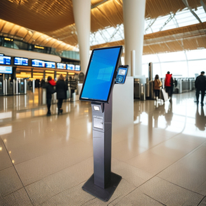 Floor Standing/Desktop Payment Kiosks Touch Screen Self Ordering Kiosk Self Service Payment Kiosk With QR Scanner and Printer