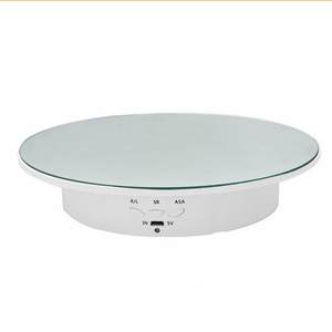 360 Degree Rotating <strong>Display</strong> Stand 3 Speed Electric Motorized Turntable Mini Rotating Mirror Jewelry <strong>Display</strong> <strong>Table</strong> - Product Image 1