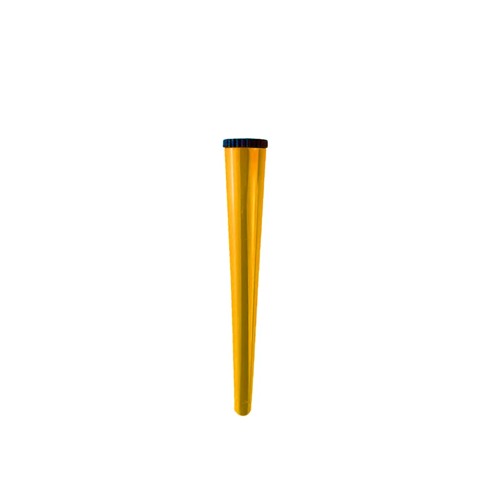 Tube de cigare en plastique coloré PP en plastique pré-emballage des tubes de cône en papier roulé