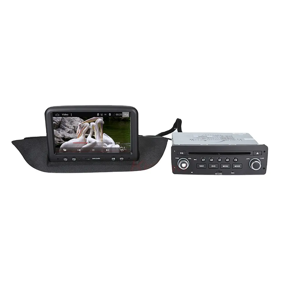 KiriNavi WC-PT7118 8 Core Android 10.0 Dvdสำหรับรถยนต์Peugeot 308 2012 BT Gps 4Gทีวี