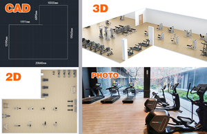 18.5 inch LCD hiển thị Máy chạy bộ điện chạy Cardio đào tạo máy thương mại sử dụng chất lượng cao Thiết bị tập thể dục bán buôn - Product Image 2