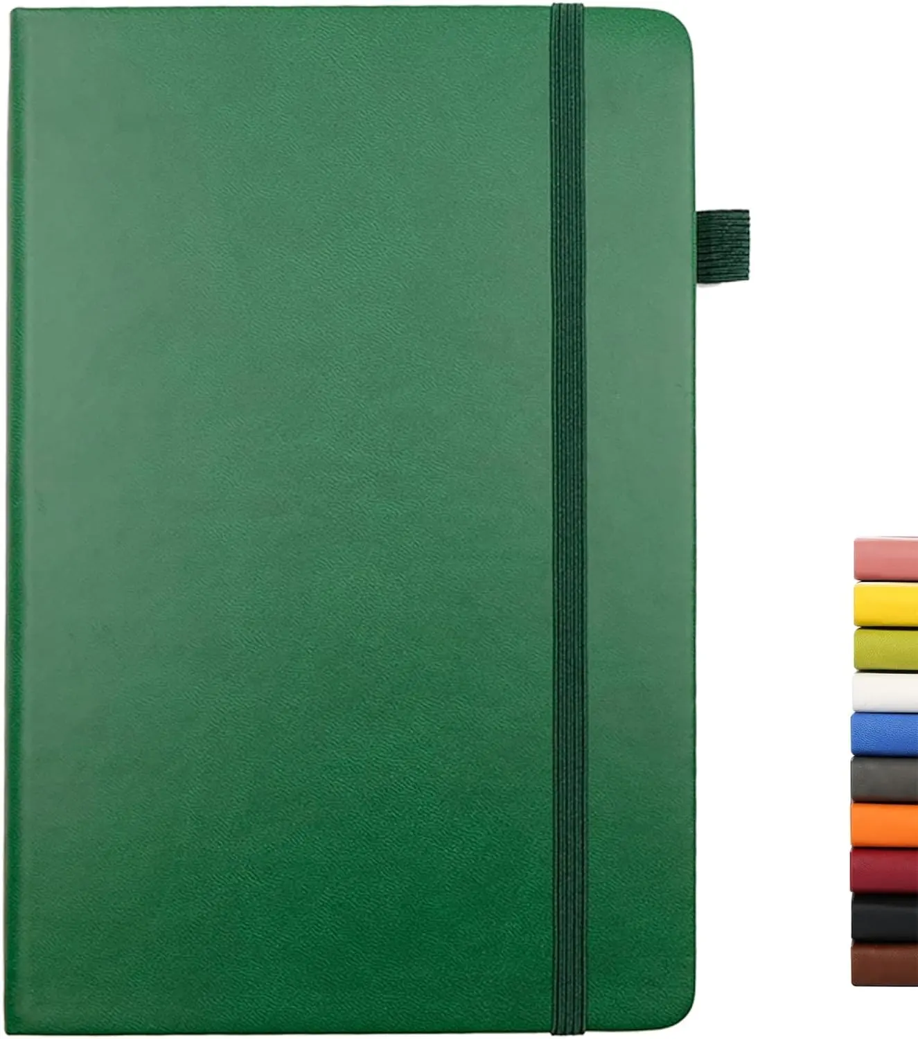 Caderno de capa dura com caneta, caderno medium 5.7"x8.4", papel grosso premium 100gsm com bolso interno para wok