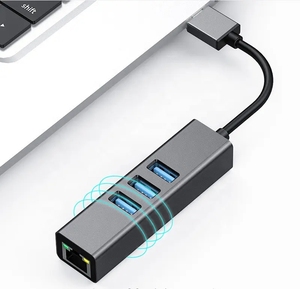 USB 3.0 a Gigabit RJ45 Ethernet scheda di rete adattatore con USB 3.0 HUB per MAC PC e computer portatile e Notebook - Product Image 2