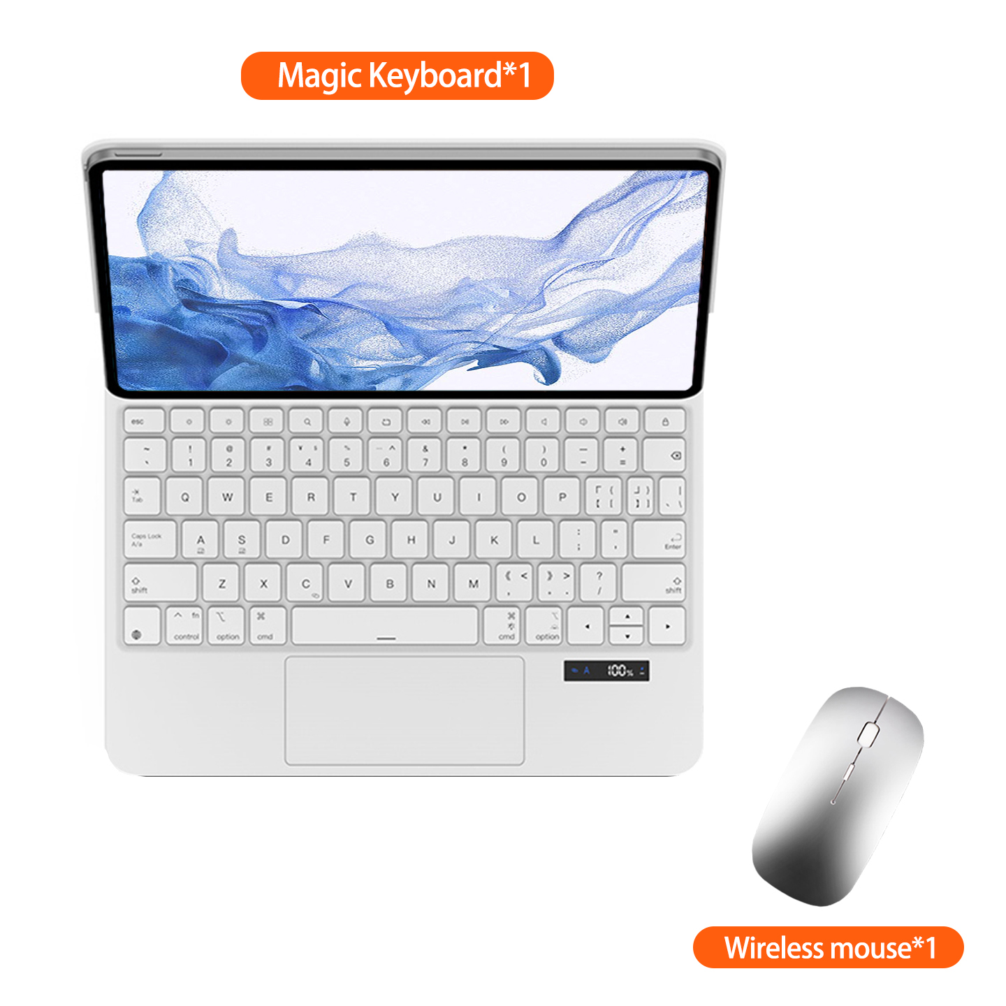 Pour Samsung Galaxy Tab S8+ 12.4" Blanc