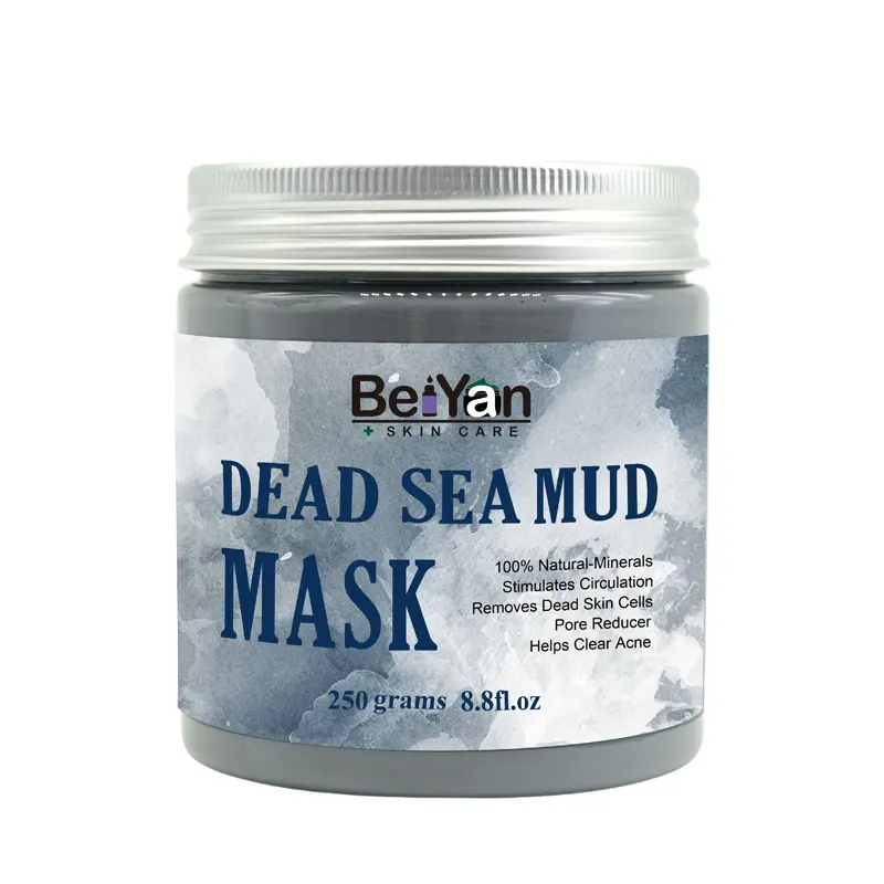 Private Label Dead Sea Mud Mask Anti-acne Remove Blackheads Moisturizing Whitening For Face & Body Skin Care Summer Popular