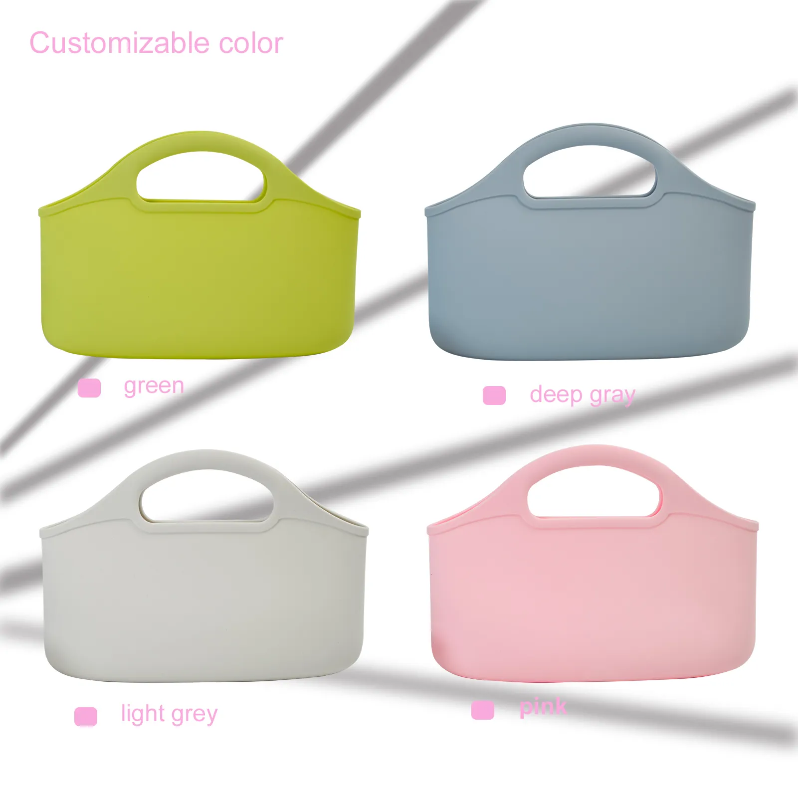 Amazon Hot Sale Pouch Aufbewahrung taschen für Reisen Silikon Kosmetik Wasserdichte Laptop-Tasche Tasche für Frauen Griff Tasche
