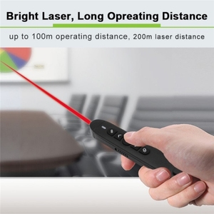 Nuovo presentatore senza fili 2.4G con controllo del Volume Laser pagina-tornitura penna puntatore USB remoto presentazione dell'ufficio riunione Flip Pen - Product Image 4