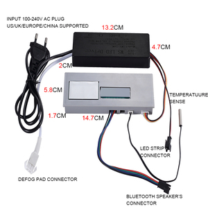 Prodotti di vendita caldi 2022 sensore di temperatura Smart Time con Display digitale Lcd molto piccolo sensore Touch a specchio - Product Image 2