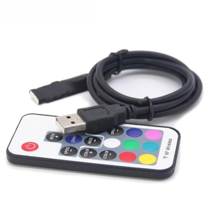 RGB-контроллер для светодиодной ленты 5050, 12 В, радиочастотный интерфейс, беспроводной пульт дистанционного управления, 1 м, 2 м, RGB-лента для компьютера - Product Image 1