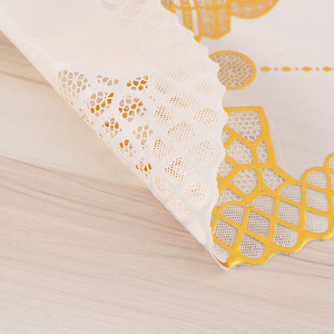 PVC Hot Stamping <strong>Silver</strong> Color Gold Printing Coat-pad Star Moon Placemat Round <strong>Table</strong> <strong>Mat</strong> Waterproof Non-slip <strong>Table</strong> <strong>Mat</strong> - Product Image 2