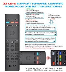 G40S Fernbedienung für Fernseher/PC Air Maus mit Giroskop smart google Google Assistant Sprachfunktion kabellose Tastatur - Product Image 5