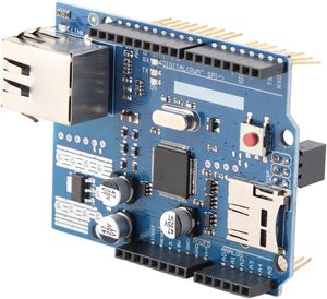 W5100 Ethernet Network Shield Erweiterungs karte für elektronische Komponenten mit SD-Kartens teck platz im Angebot - Product Image 2