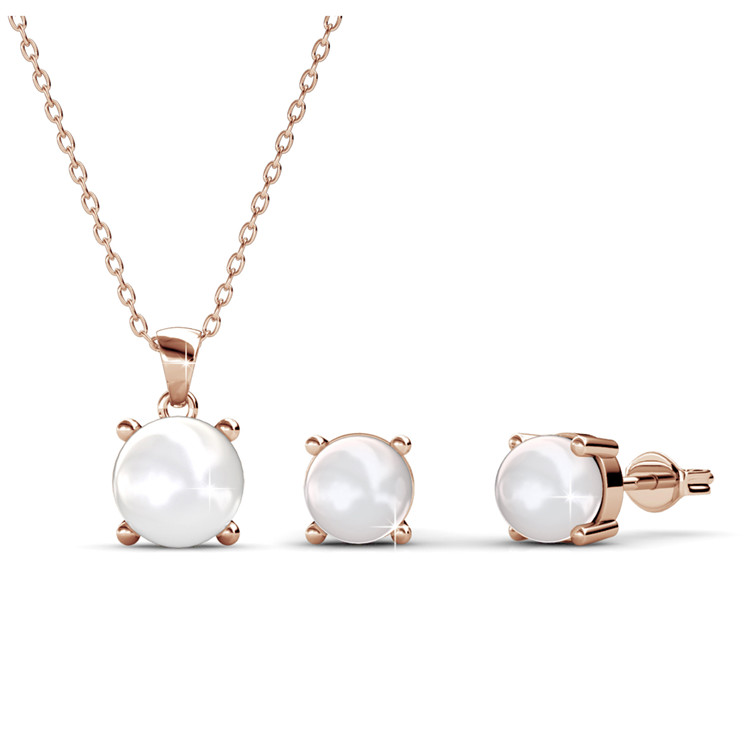 925 Silver with 18K Rose Gold Plated